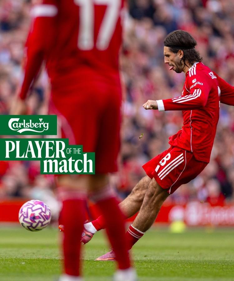 华体会APP-连场当选，索博当选与阿森纳一役利物浦队内最佳球员